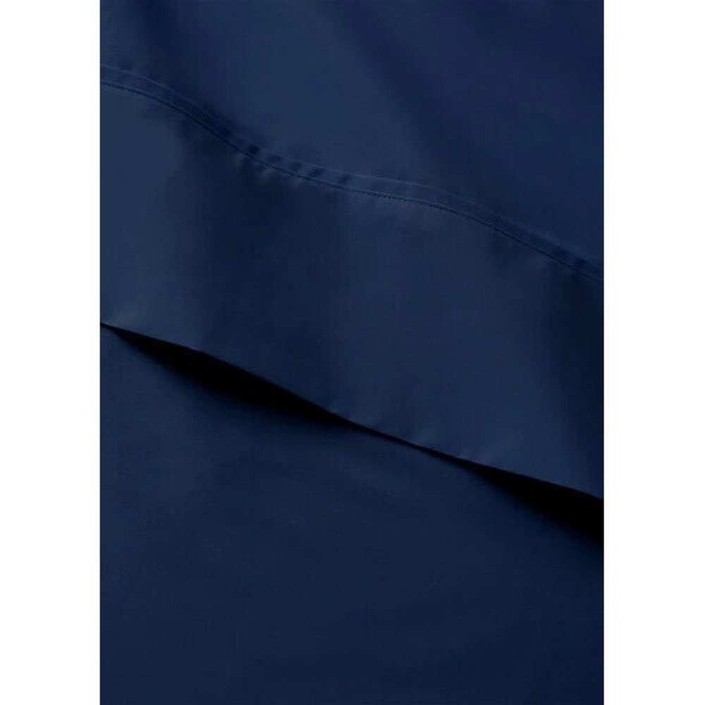 Ralph Lauren Home 464 Thread Count Percale Flat Sheet Twin Polo Navy Blue
